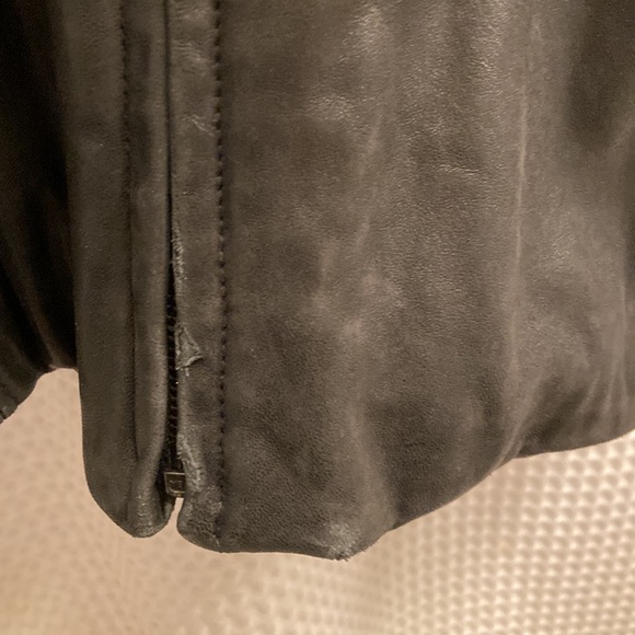 Andrew Marc Vintage Leather Winter Jacket with Fur Lining - Picture 10 of 11